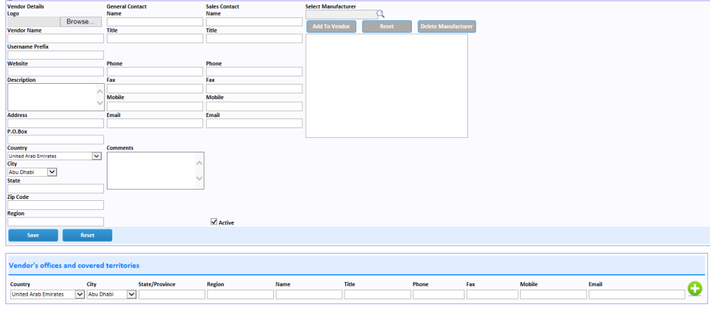 Vendor Management